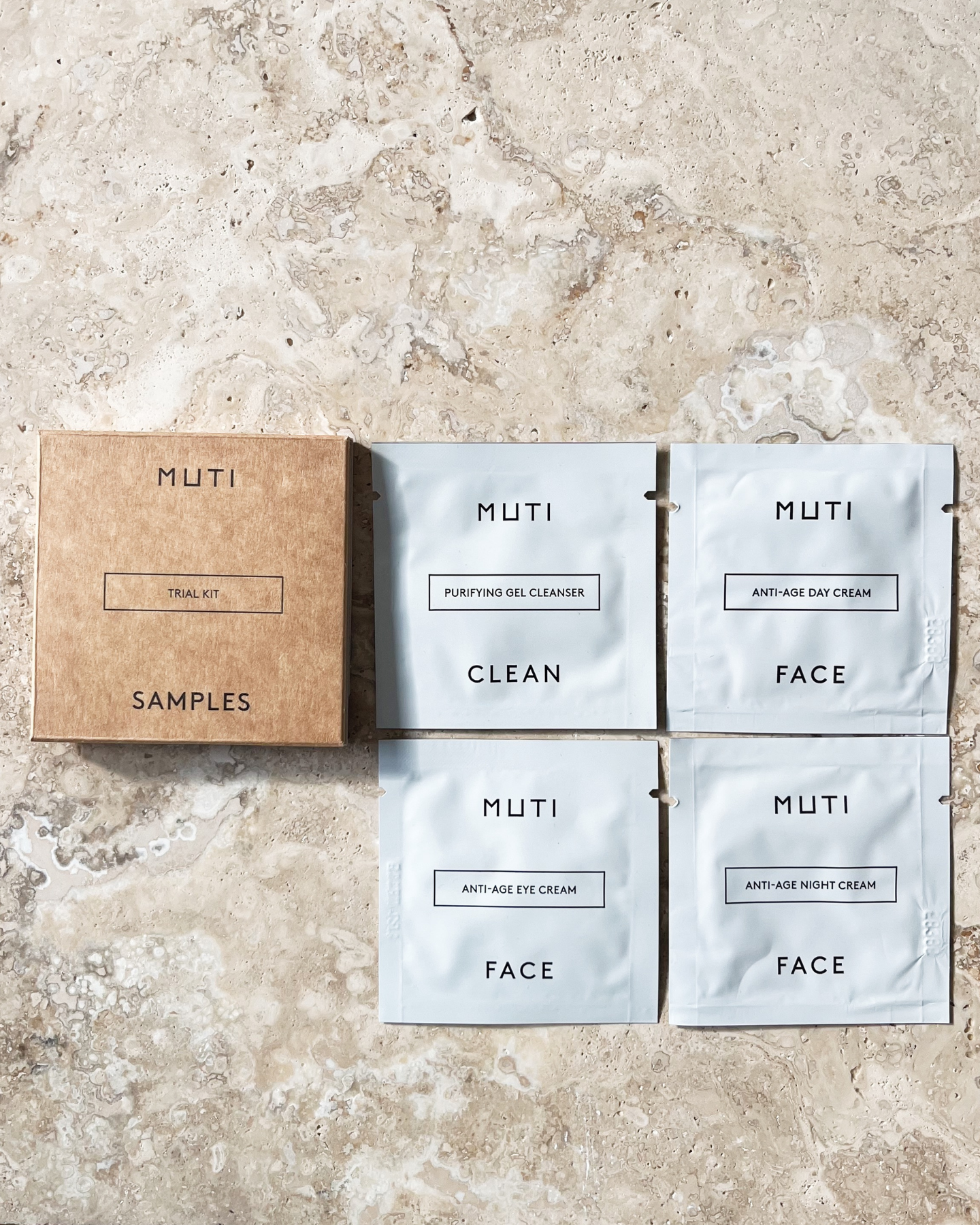 MUTI Face Trial Kit Samples